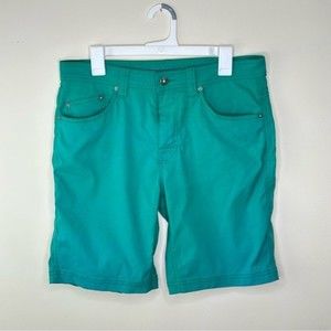 prAna Men's Shorts Brion Shorts Size 33W x 9L Bright Green Stretchy